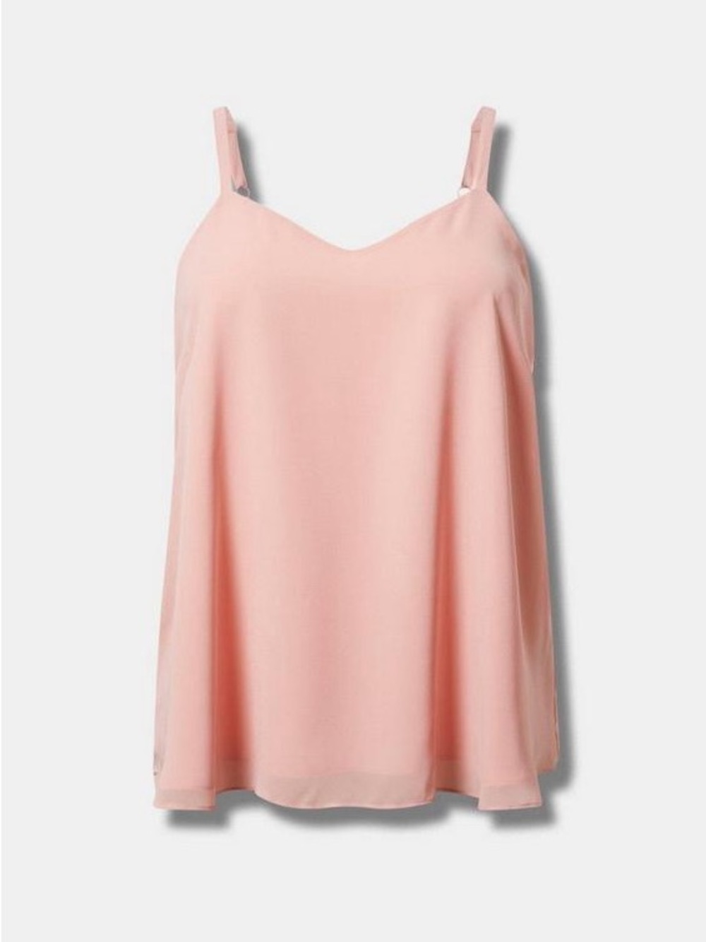 NWOT Torrid Sophie Chiffon Swing Cami, Size 1X (14/16), Mellow Rose